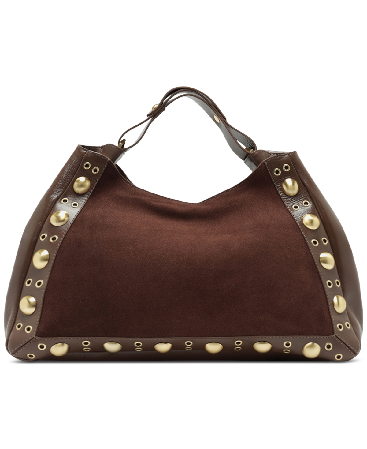 Arezzo Owen Medium Suede Tote In Brown