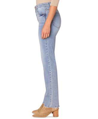 Women's High-Rise Ab-Solution Straight-Leg Jeans 