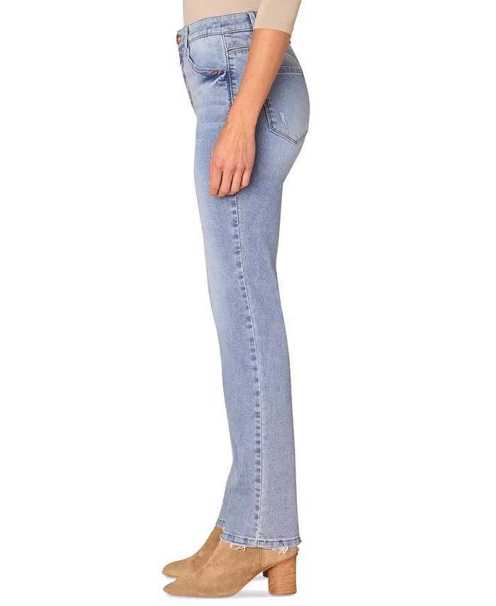 Women's High-Rise Ab-Solution Straight-Leg Jeans - thumbnail 2