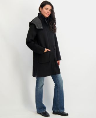 Women's Hooded Zip-Front Coat