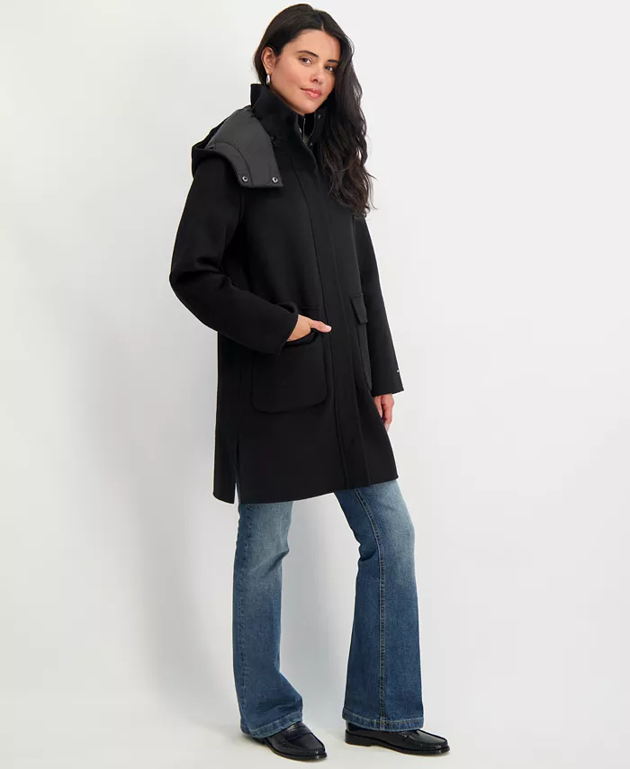 Women's Hooded Zip-Front Coat - thumbnail 3