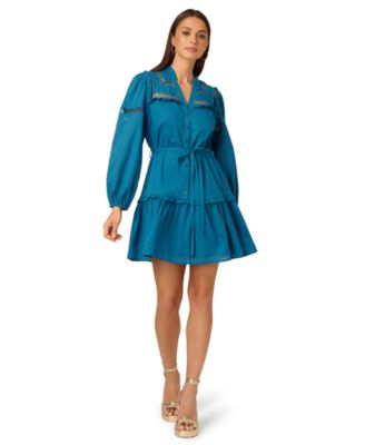 Adrianna - Women's Cotton Long-Sleeve Dress