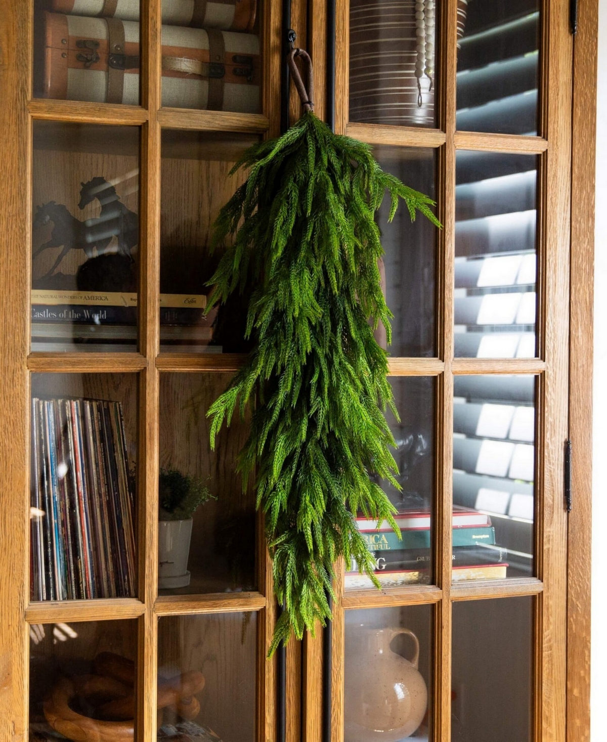 Nearly Natural 3" Artificial Touch Norfolk Island Pine Teardrop With Natural Look In Green