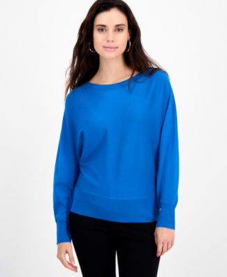 Petite Lightweight Boat-Neck Sweater, Macy's Exclusive