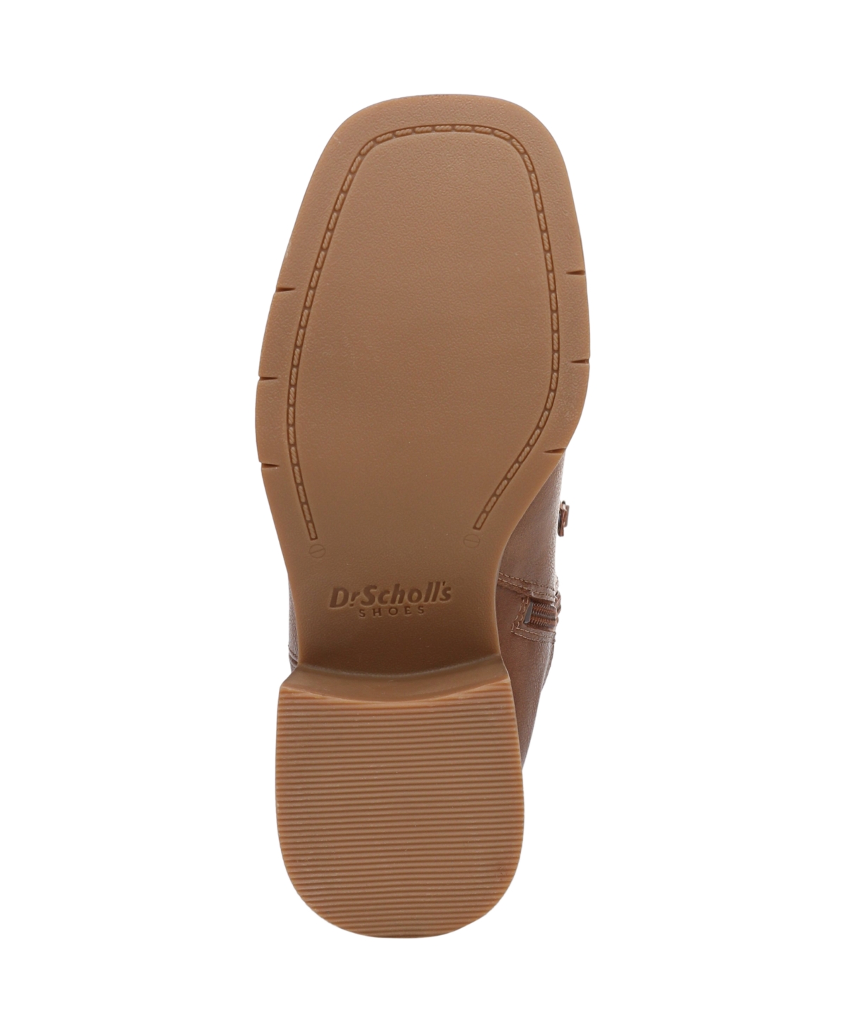 Dr. Scholl's Women's Joplin Square Toe Block Heel Riding Tall Boots In Brown