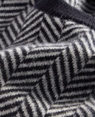 Men's Regular-Fit Herringbone 100% Cashmere Sweater, Macy's Exclusive