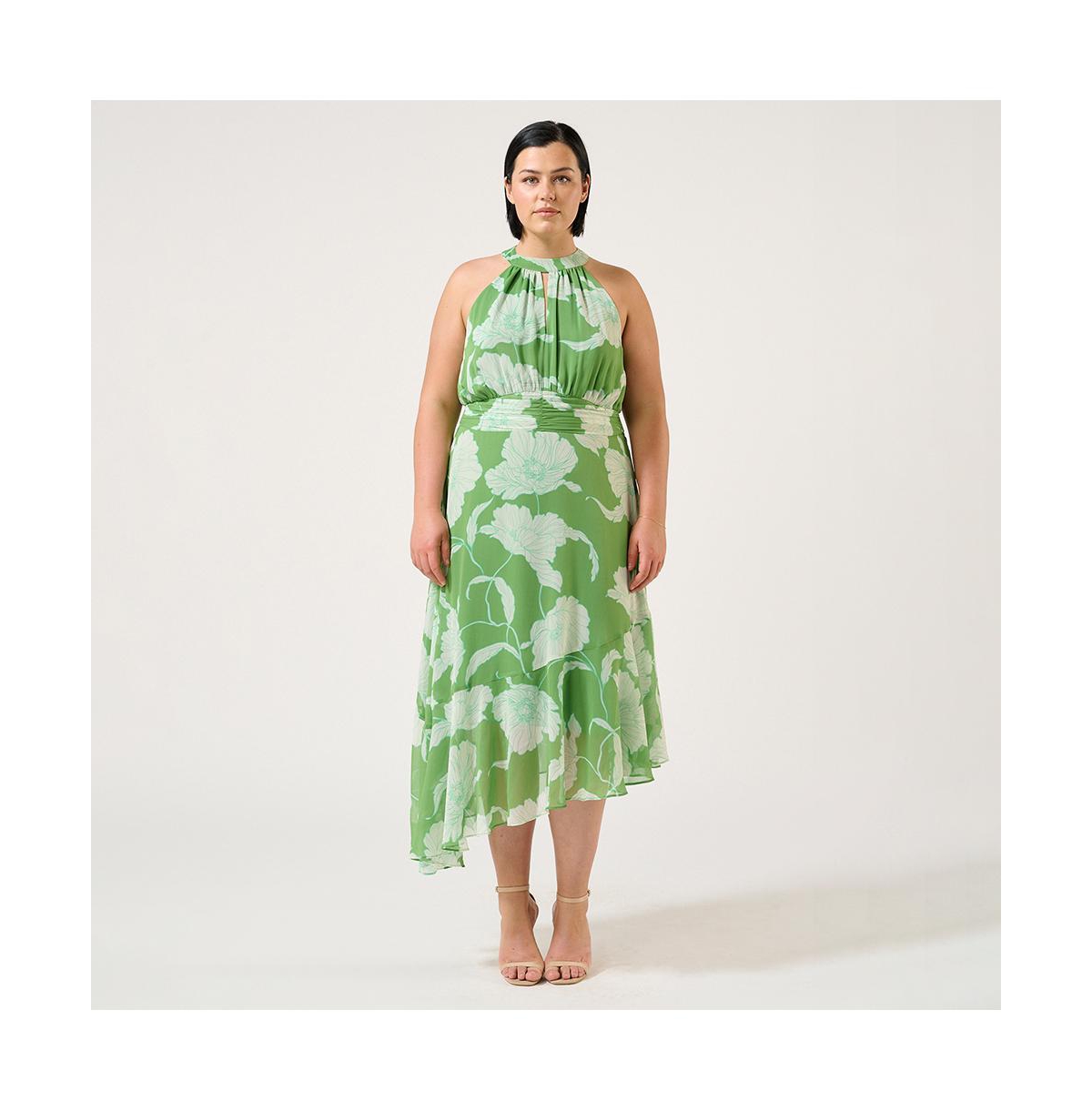 Seafall Halter-Neck Dress - Print