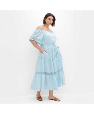 Plus Size Angel Midi Dress