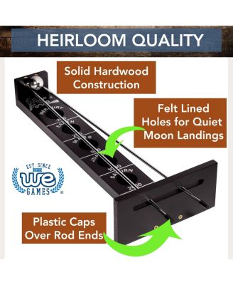 Shoot The Moon - Solid Wood, Black Stained - 18 in.