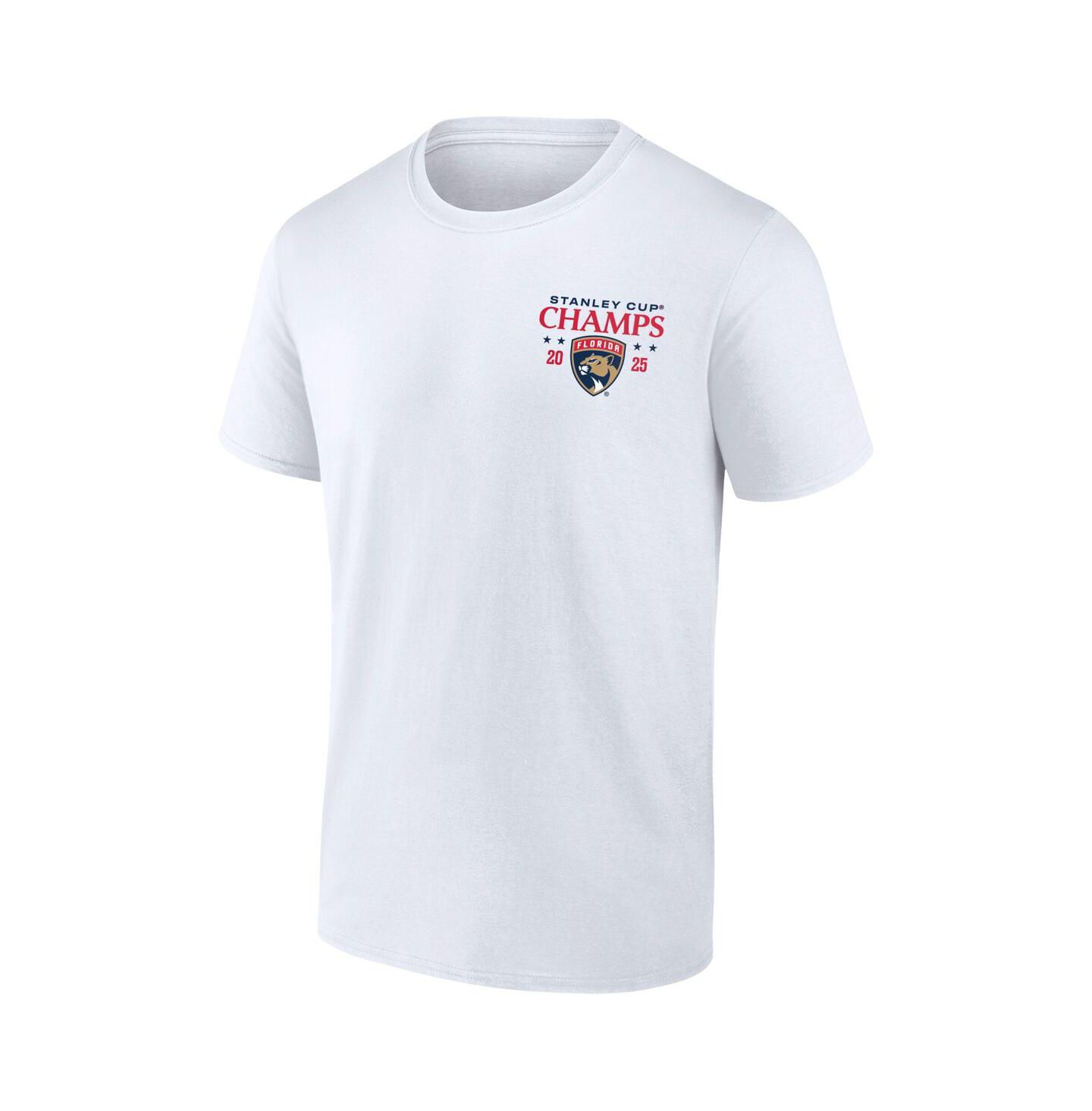 Мужская футболка Fanatics White Florida Panthers 2025 Stanley Cup Champions Jersey Roster — фото 3