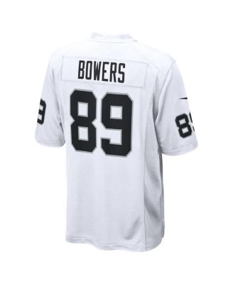 Men's Brock Bowers White Las Vegas Raiders Game Jersey