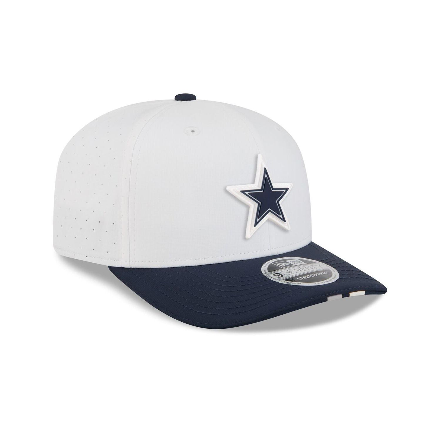 Men's White/Navy Dallas Cowboys 2025 NFL Training Camp 9SEVENTY Adjustable Hat