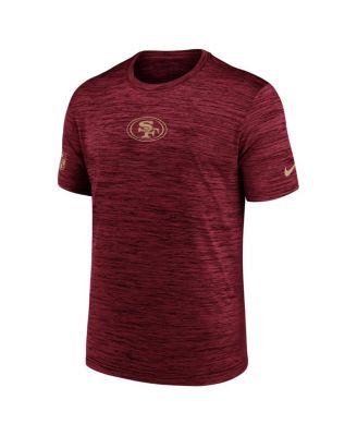 Men's Scarlet San Francisco 49ers Big Tall Sideline Velocity Performance T-Shirt