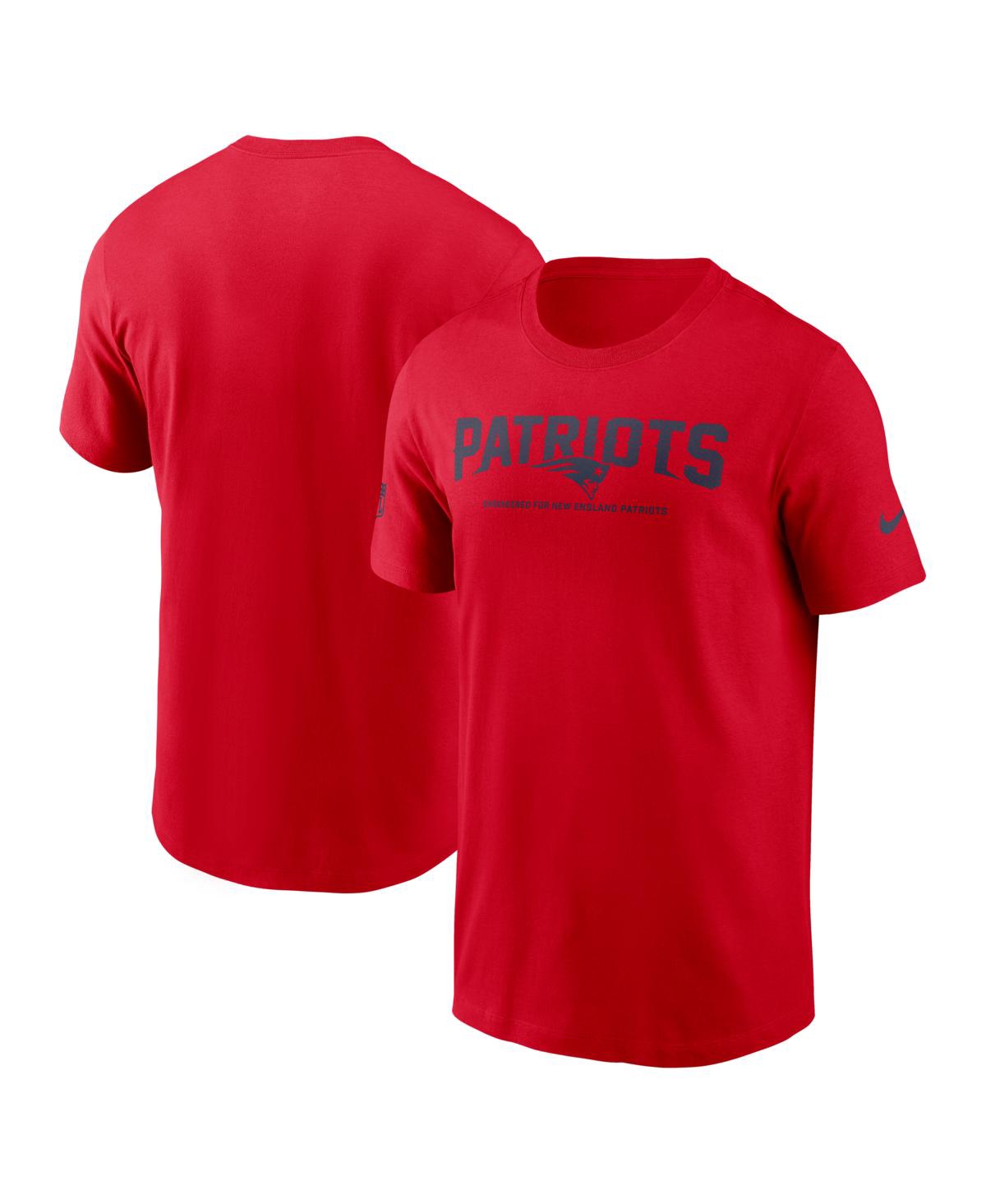 Nike Men's Red New England Patriots Sideline Performance T-Shirt - Red