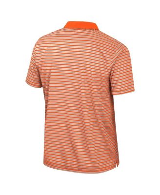 Men's Orange Oregon State Beavers Striped Polo Shirt