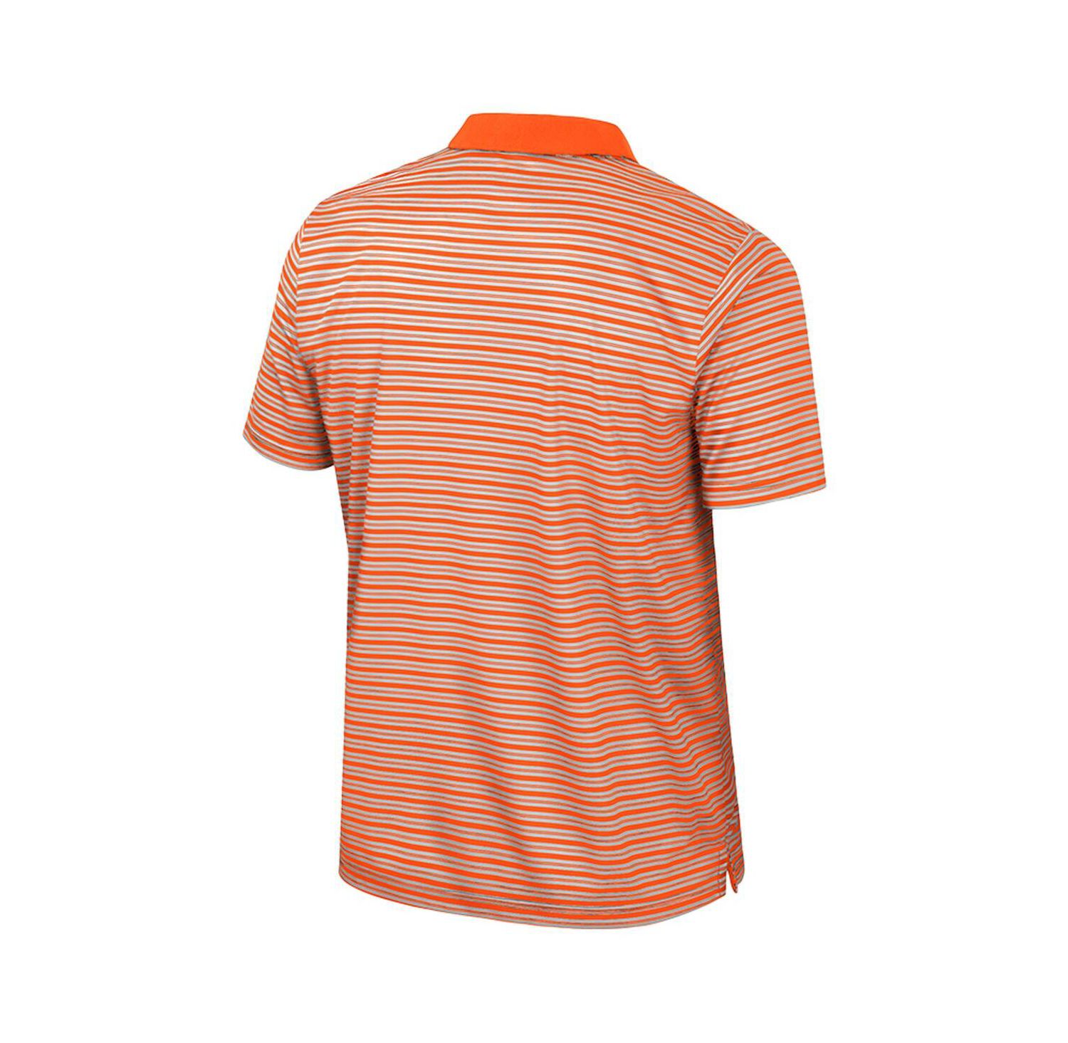 Men's Orange Oregon State Beavers Striped Polo Shirt