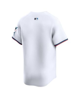 Men's White Miami Marlins Home Limited Jersey