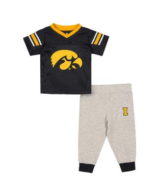 Colosseum - Baby Boys and Girls 2-Piece Iowa Hawkeyes Field Time Football Jersey and Pants Set