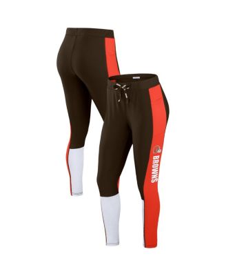 WEAR by Erin Andrews - Women's Brown/Orange Cleveland Browns Color-Block Leggings