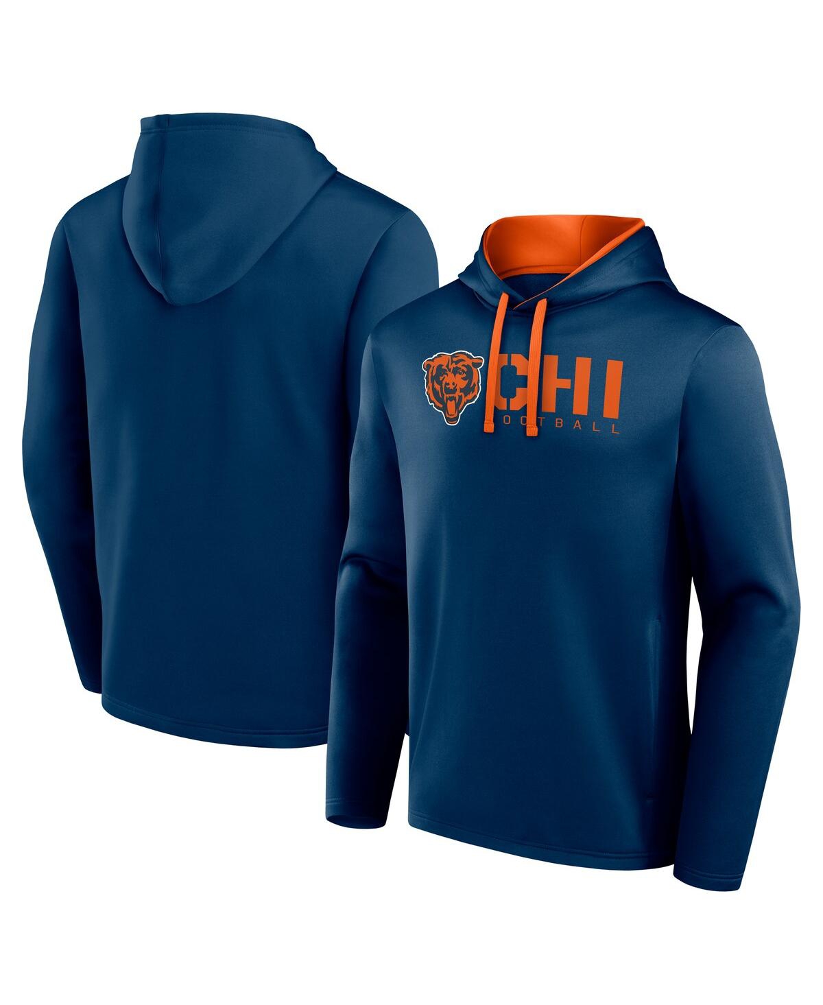 Men's Navy Chicago Bears Head Start Pullover Hoodie - Navy