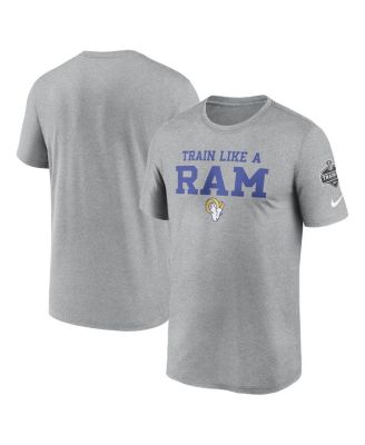 Nike - Men's Heather Gray Los Angeles Rams 2024 NFL Training Camp Legend Performance T-Shirt
