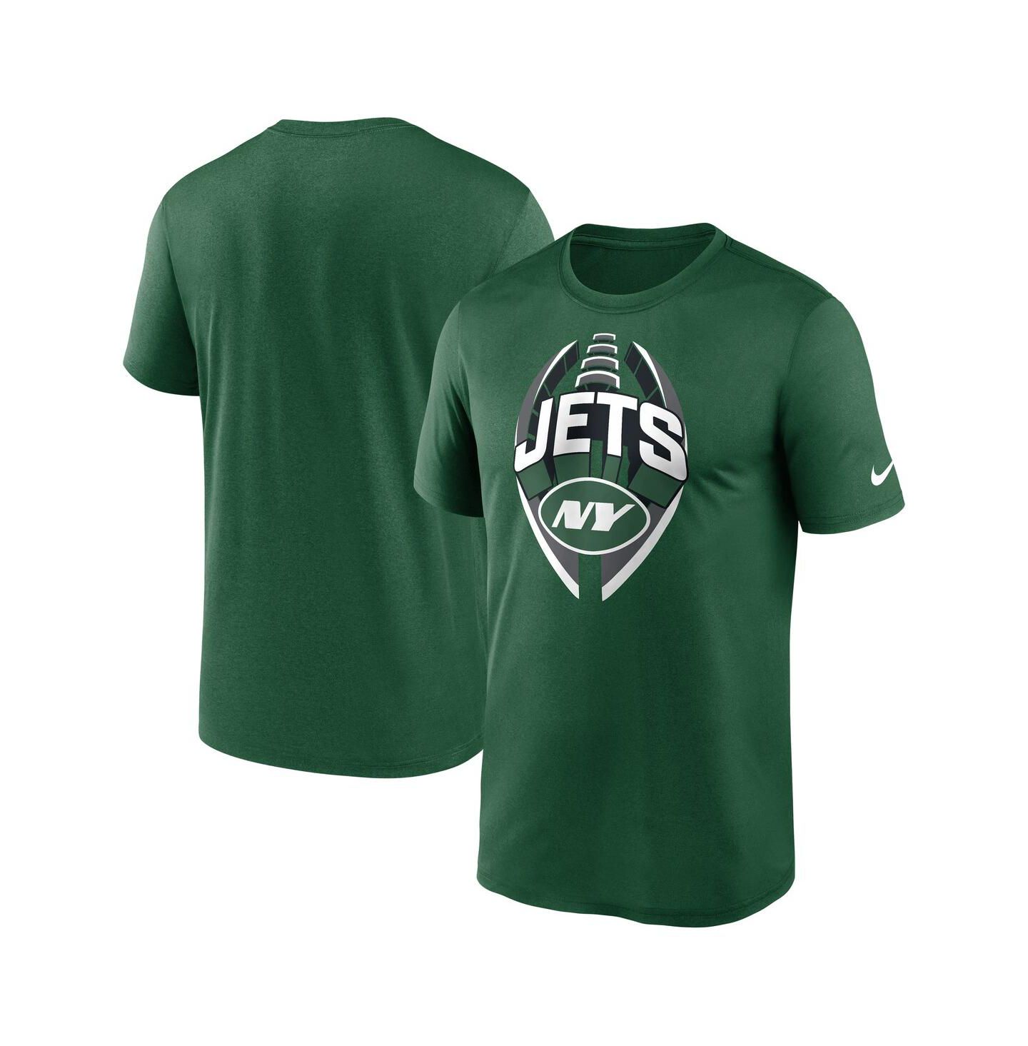 Мужская футболка Nike Green New York Jets Legend Icon Performance — фото 1