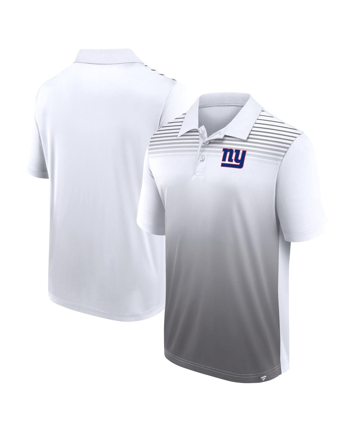 Men's White/Gray New York Giants Sandlot Game Polo Shirt - White, Gray