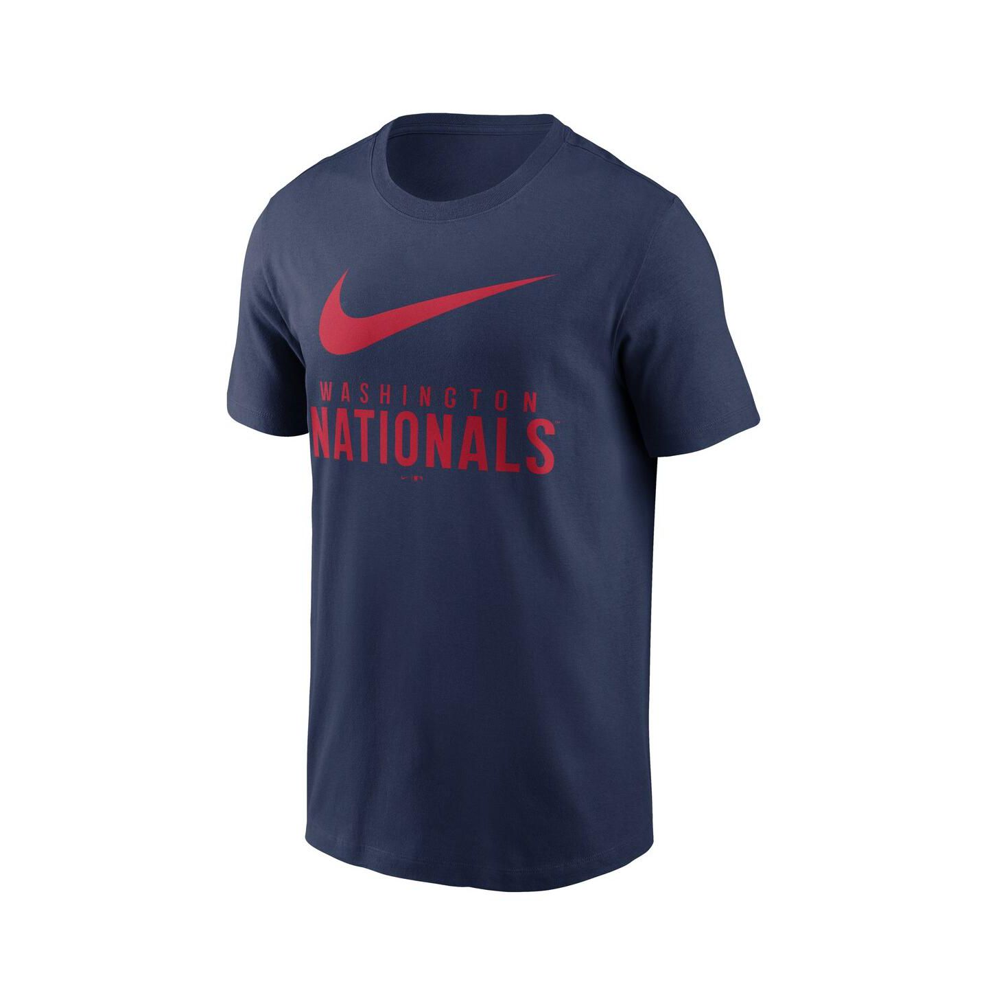 Мужская футболка Nike Navy Washington Nationals Swoosh — фото 3