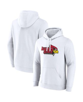 Fanatics - Men's&nbsp;White Illinois State Redbirds Primary Logo Pullover Hoodie