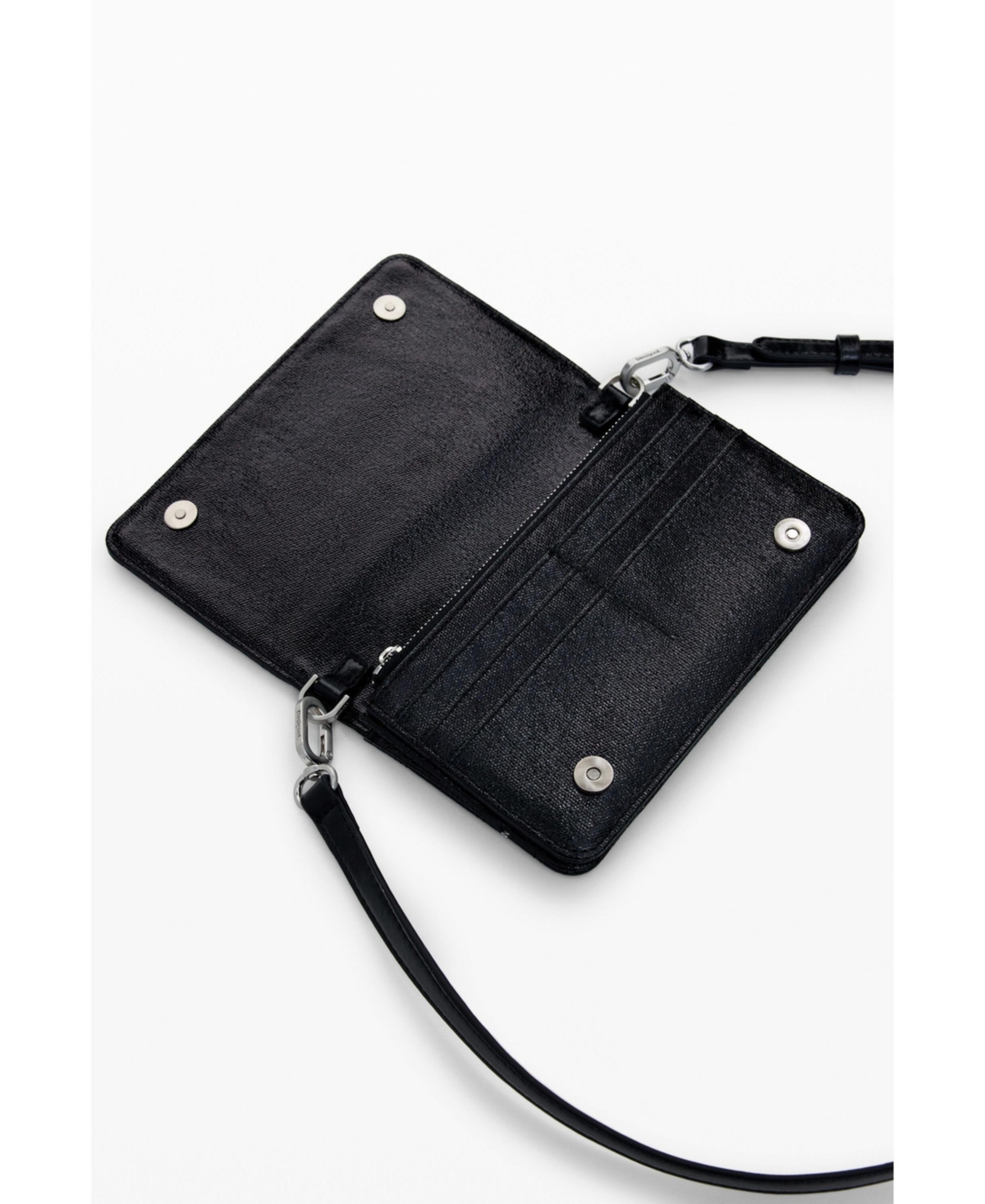 Desigual Women's Large convertible checkered wallet