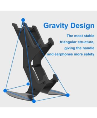 Universal Controller & Headset Stand – Aluminum Metal Holder for PS5, PS4, Xbox Series X|S, Xbox One, Nintendo Switch & PC Gamepads