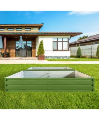 Metal Raised Garden Bed 6x3x1 ft 2-Pack