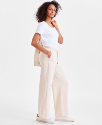 Women's Luxsoft Fleece Drawstring-Waist Pants, Macy's Exclusive