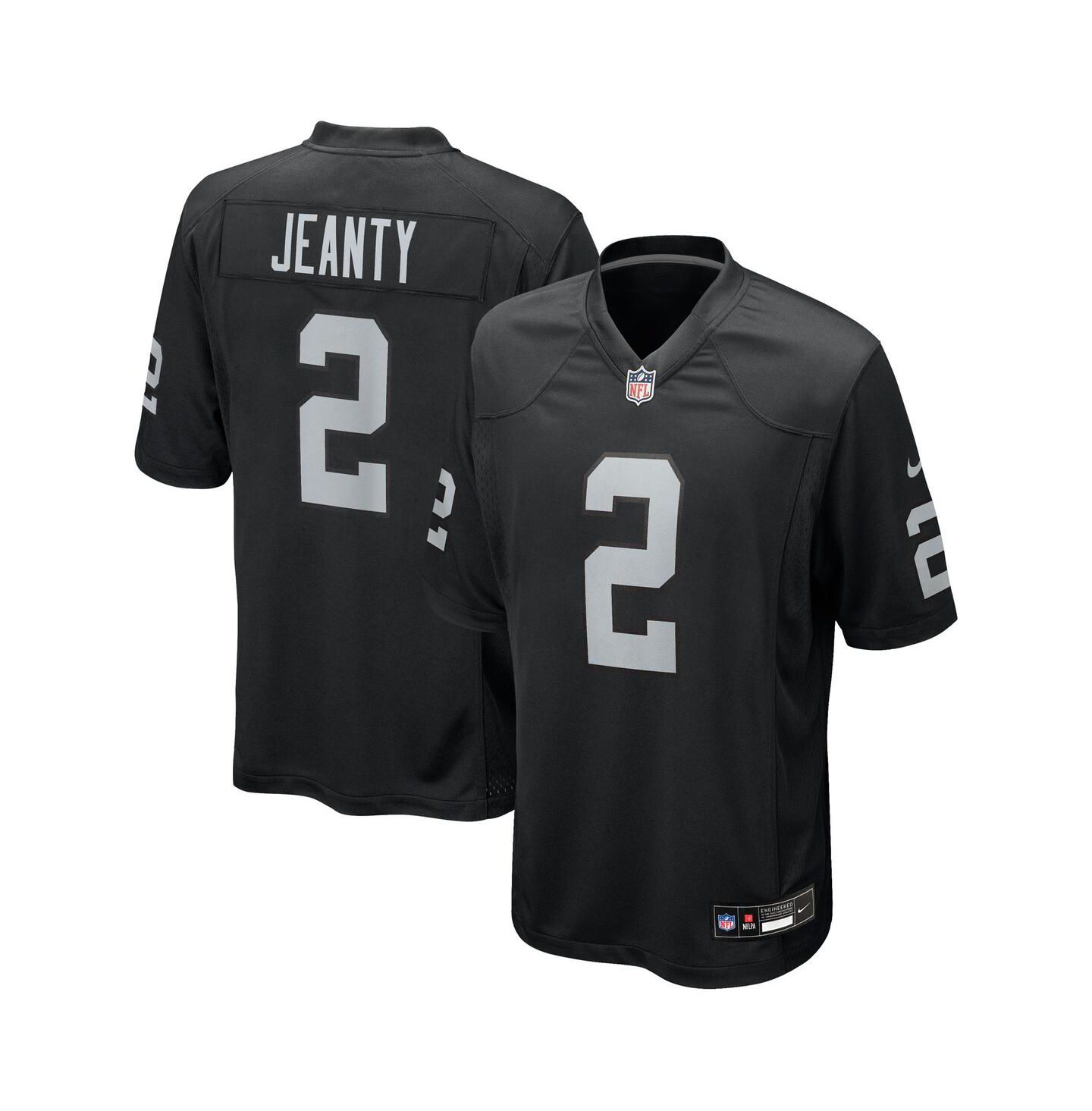 Детская игровая джерси Nike Ashton Jeanty Las Vegas Raiders, цвет чёрный — фото 1