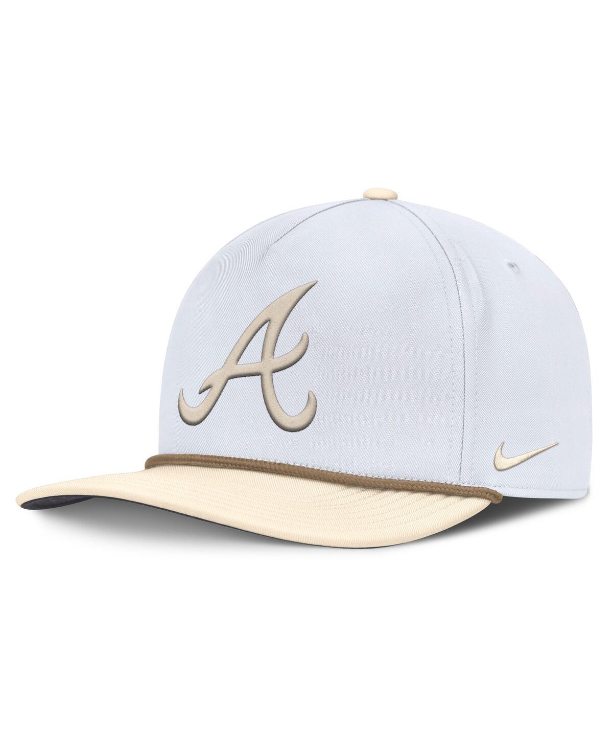 Men's White/Cream Atlanta Braves Pro Performance Snapback Hat - White, Cream