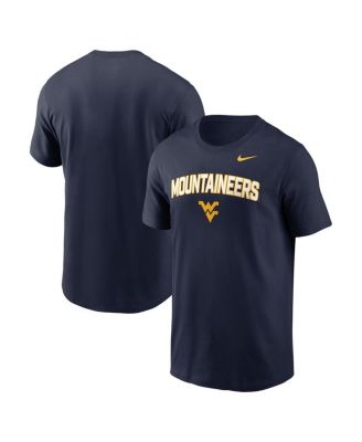 Nike - Men's Navy West Virginia Mountaineers Primetime Arch Stack T-Shirt