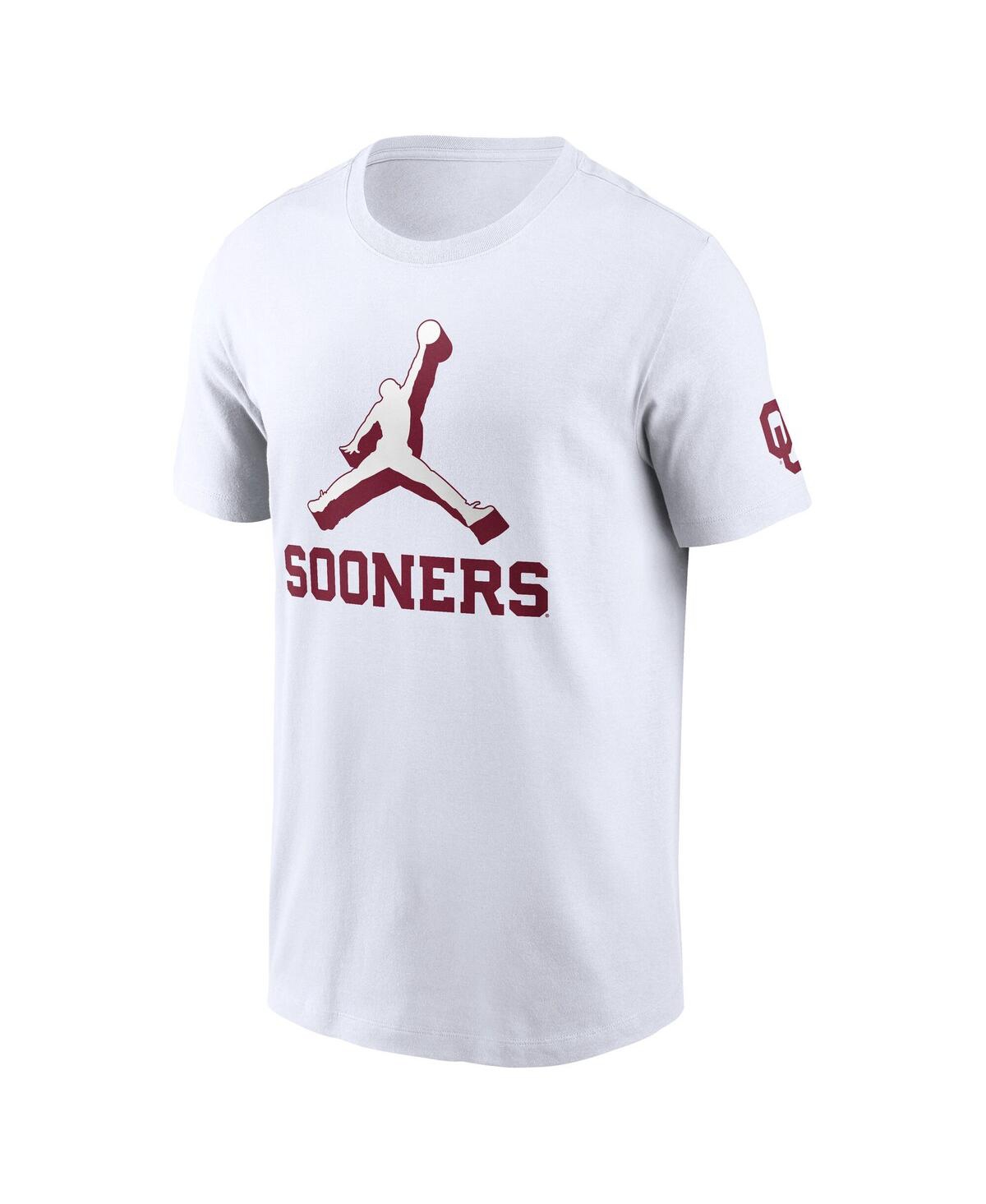Jordan Men's White Michigan Wolverines Primetime 2-hit Swoosh T-shirt In White