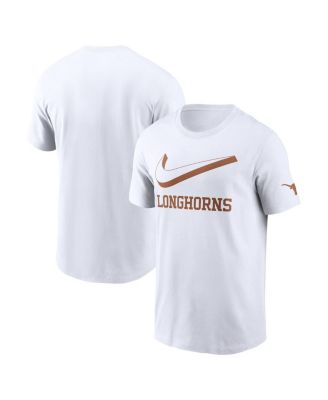 Nike - Men's White Texas Longhorns Primetime 2-Hit Swoosh T-Shirt