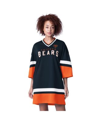 Starter - Women's Navy Chicago Bears Slap Shot 3/4 Sleeve Sneaker Dress