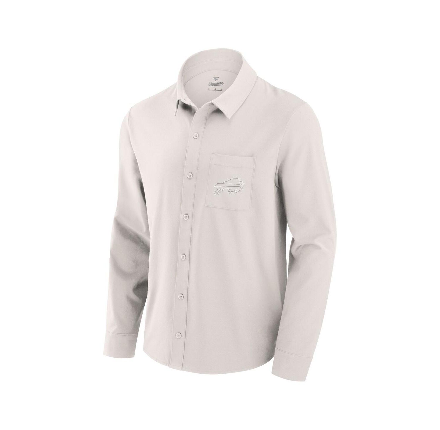 Men's Cream Buffalo Bills Front Office Long Sleeve Button-Up Shirt