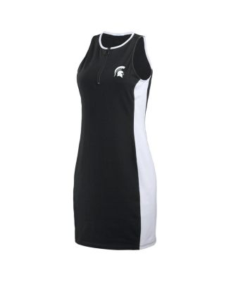 Women's Black Michigan State Spartans Body framing Tank Dress