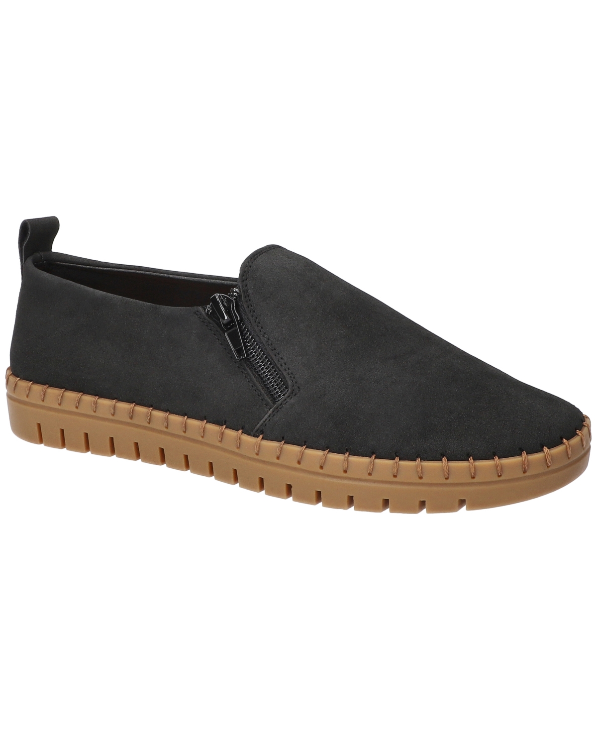 Women's Astoria Zip-Up Flats - Brown Matte