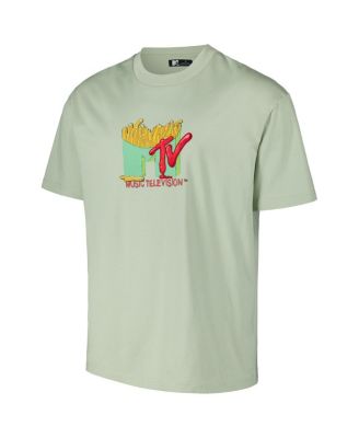 Men's Green MTV French Fry Loose Fit T-Shirt