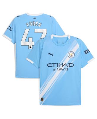 Puma - Men's Phil Foden Sky Blue Manchester City 2025/26 Home Replica Player Jersey