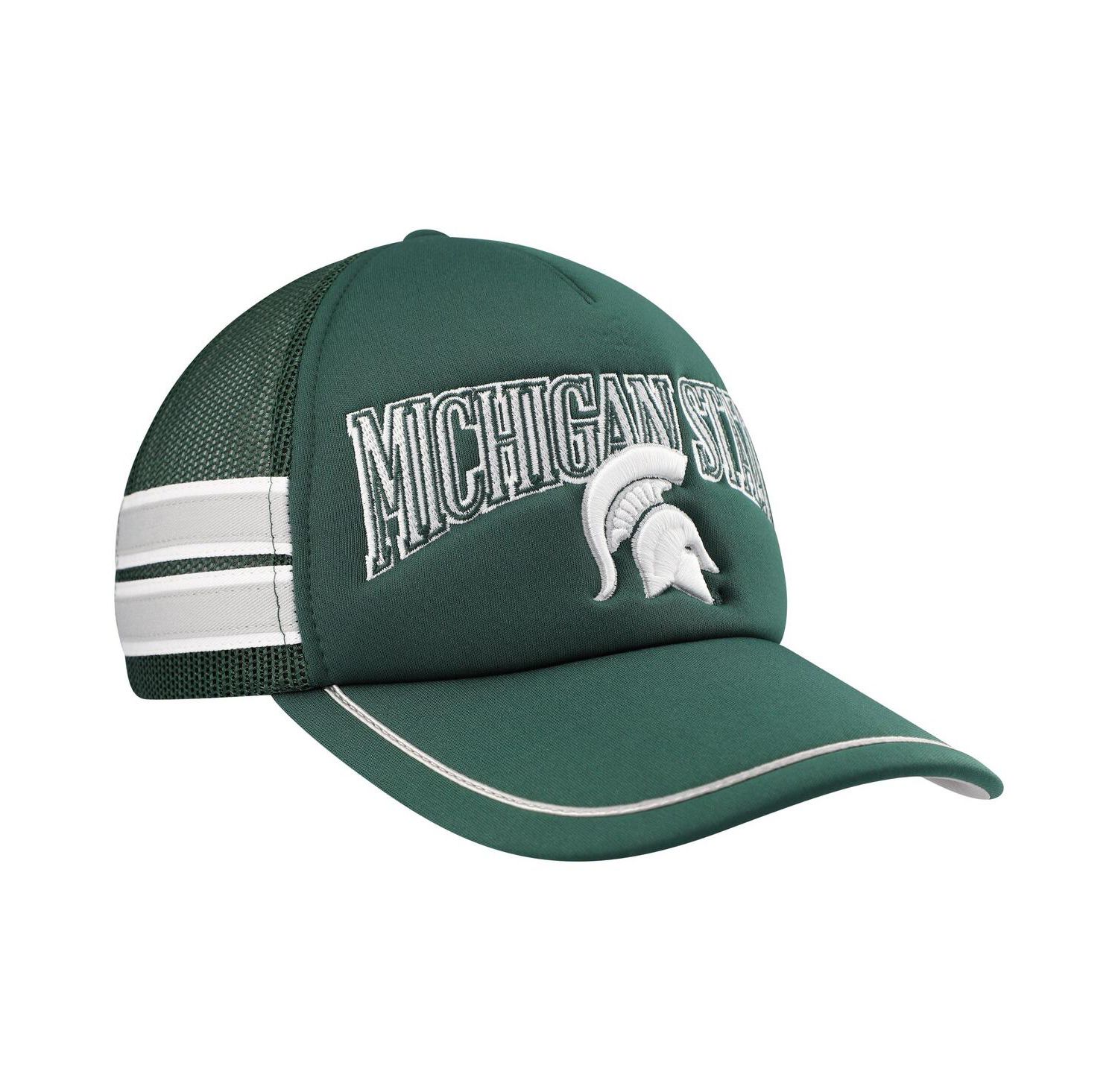 Men's Green Michigan State Spartans Sideband Trucker Adjustable Hat