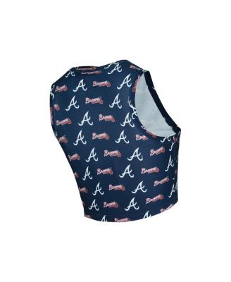 Women's&nbsp;2-Piece Navy Atlanta Braves Knit Tank Top and Skort Set