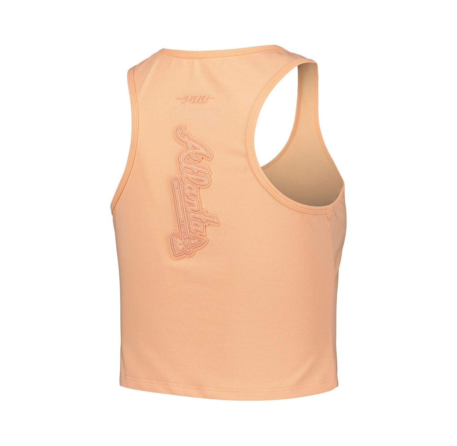 Women's Orange Atlanta Braves Neutral Fitted Racerback Tank Top