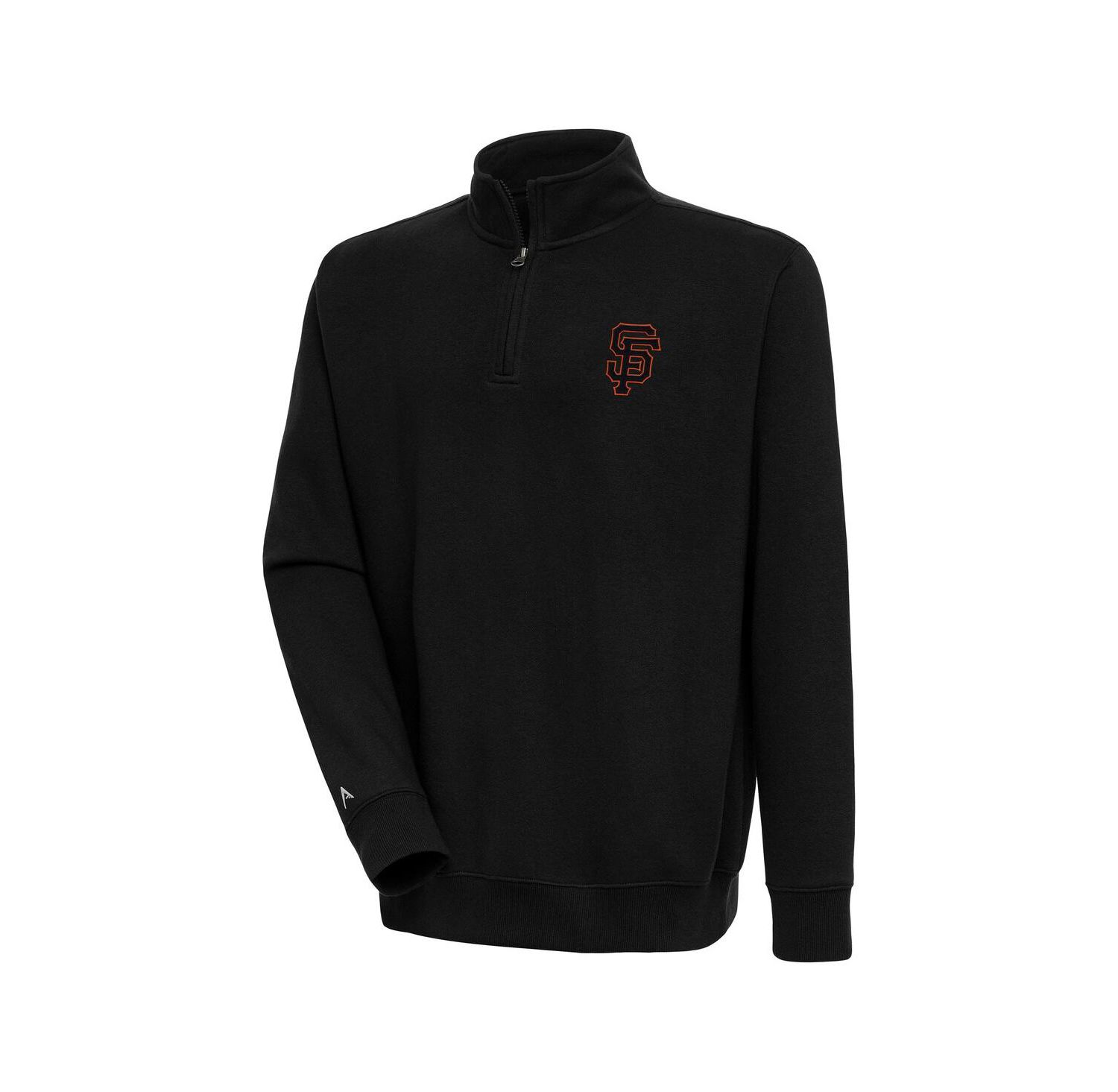 Men's Black San Francisco Giants Victory Quarter-Zip Pullover Sweatshirt