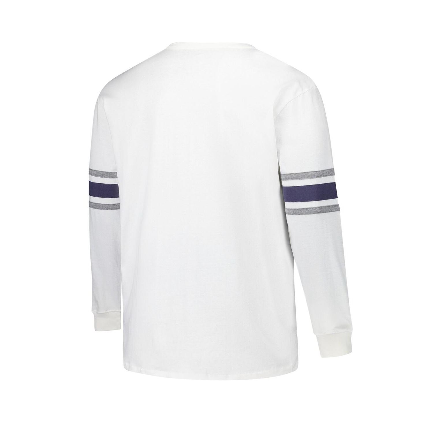 47 Brand Men's White Dallas Cowboys Big & Tall Premier Brex Long Sleeve T-Shirt