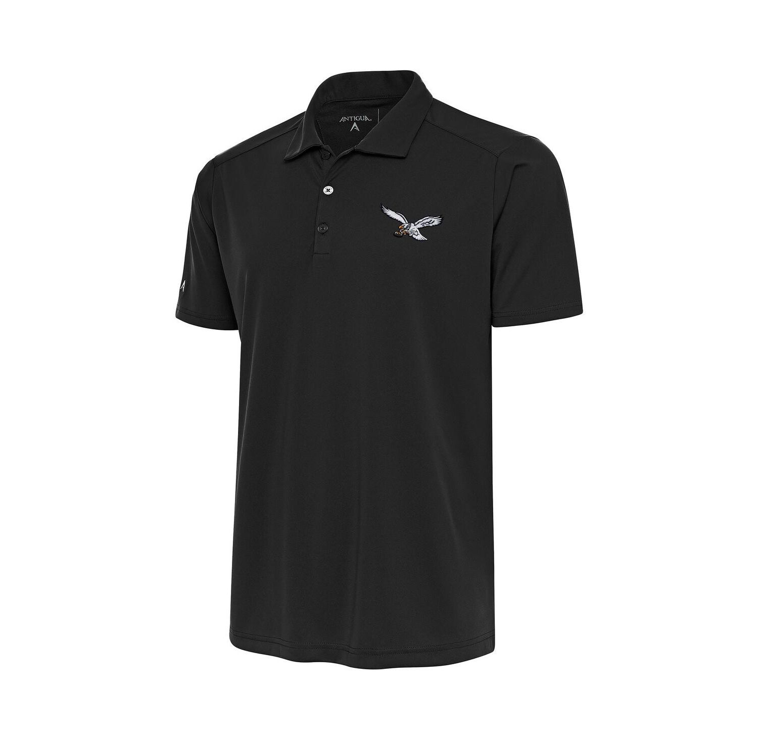 Men's Pewter Philadelphia Eagles Throwback Logo Legacy Pique Polo Shirt